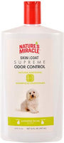 Nature's Miracle Dog Supreme Shampooing et Après-shampooing Naturel Blanchissant Contrôle des Odeurs pour Chien