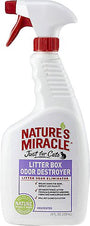 Nature's Miracle Spray Destructeur d'Odeurs pour Bac à Litière Just For Cats, spray 24 oz