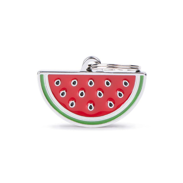 MyFamily Food Watermelon Pet ID Tag, Medium