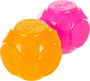GoDog Silent Squeak Ball Dog Toy, Orange/Pink
