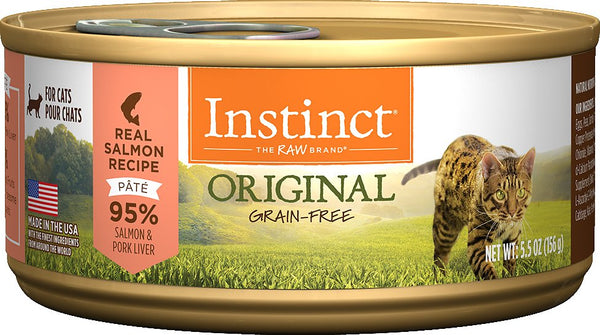 Instinct Original Grain-Free Real Salmon Recipe Natural Wet Canned Cat Food