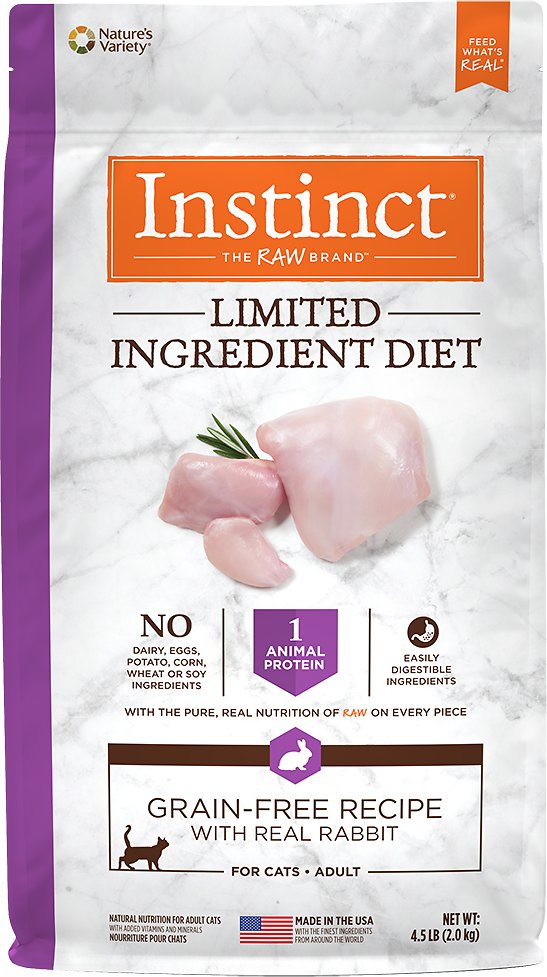 Instinct Limited Ingredient Diet Grain-Free Recipe with Real Rabbit Dry Cat Food