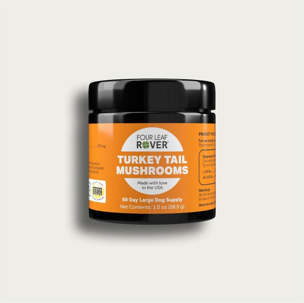 Four Leaf Rover Turkey Tail Mushrooms Dog Supplement