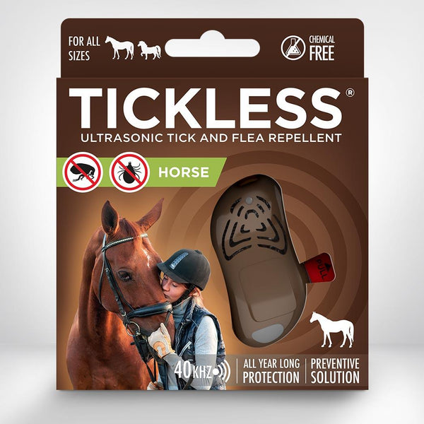 Tickless Ultrasonic Tick & Flea Repellent for Horses, Brown