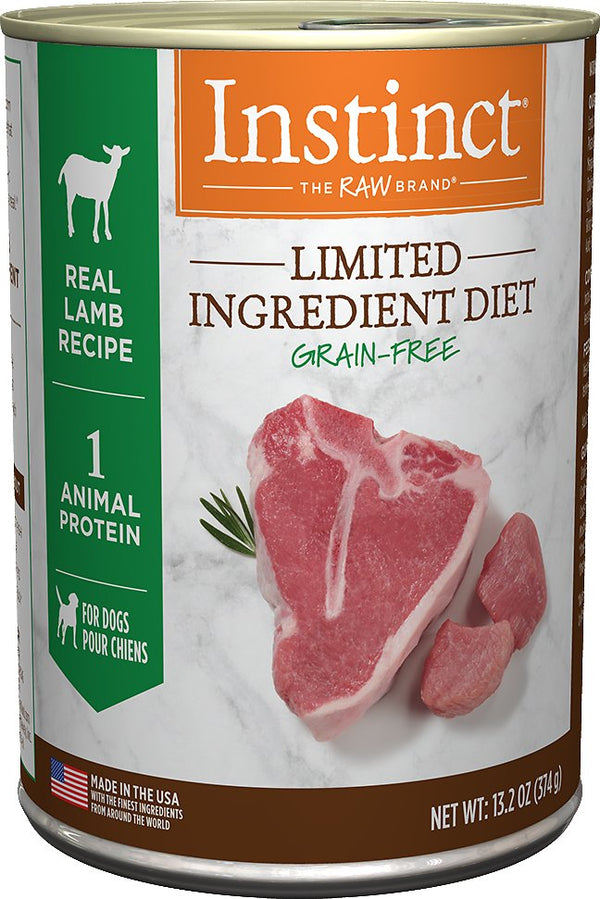 Instinct Limited Ingredient Diet Grain-Free Real Lamb Recipe Natural Wet Canned Dog Food