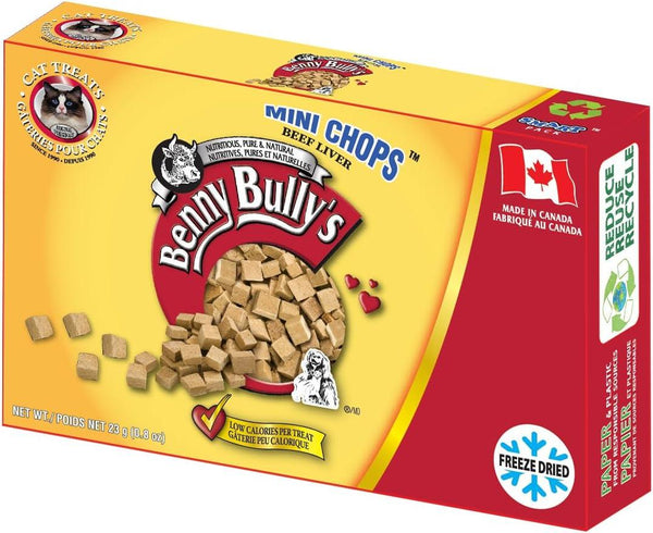 Benny Bully's Smart Pack Mini Chops Beef Liver Cat Treats