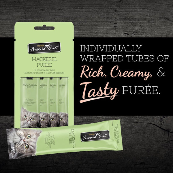 Fussie Cat Mackerel Puree Cat Treats