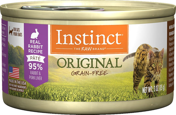 Instinct Original Grain-Free Real Rabbit Recipe Natural Wet Canned Cat Food