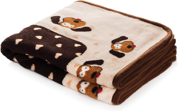 Snuggle Puppy Blanket For Pets, Cream