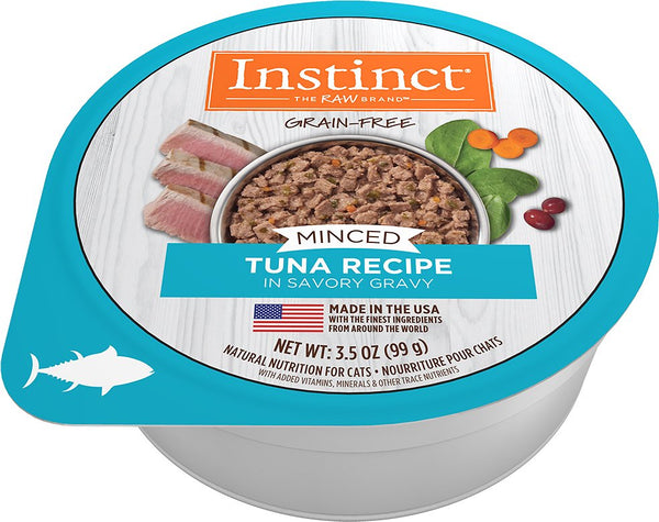 Instinct Grain-Free Minced Recipe with Real Tuna Wet Cat Food Cups