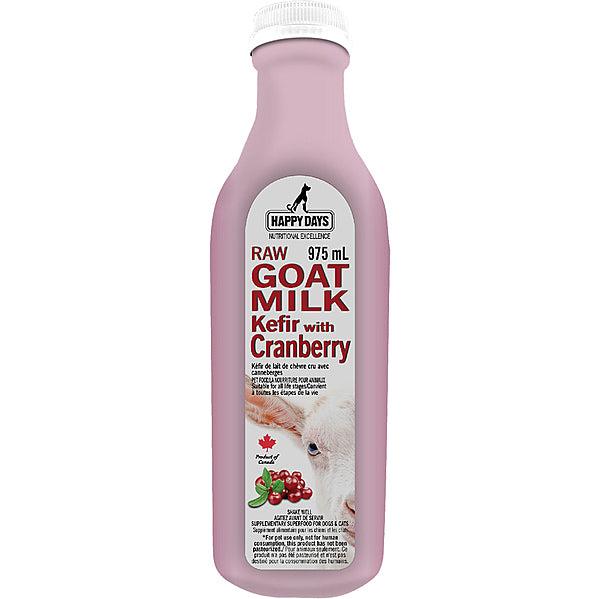 Happy Days Raw Goat Milk Kefir with Cranberry for Dogs & Cats