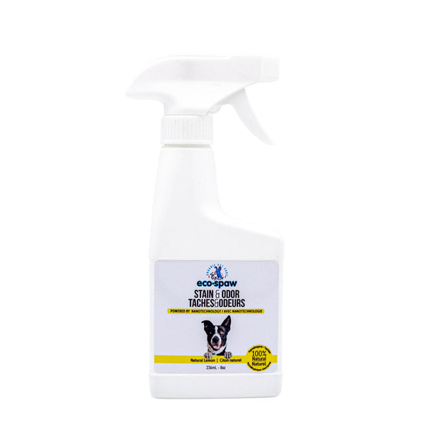 EcoSpaw Natural Lemon Scent Dog Stain & Odor Remover Spray