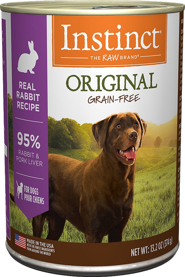 Instinct Original Grain-Free Real Rabbit Recipe Natural Wet Canned Dog Food