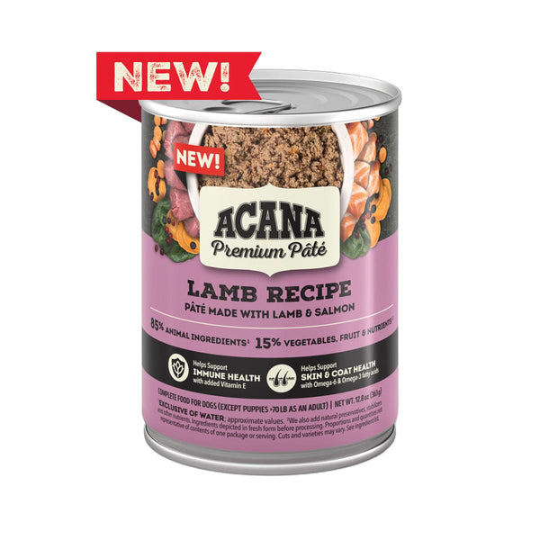 ACANA Premium Pate Lamb Recipe Wet Dog Food Can