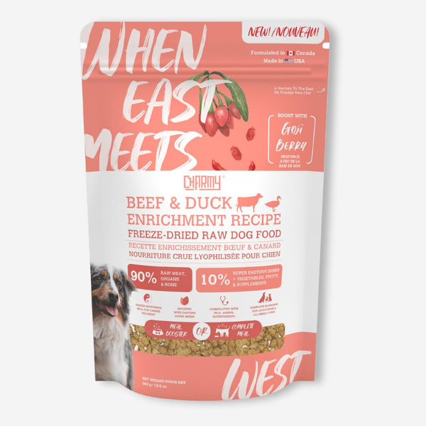 Charmy When East Meets West Beef & Duck Enrichment Recipe Freeze-Dried Raw Dog Food