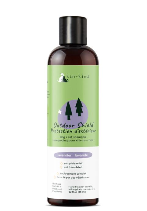 kin+kind Shampooing chien Outdoor Shield naturel parfum lavande lavande sauvage