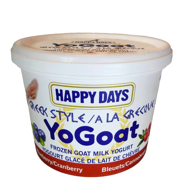 Happy Days YoGoat Cranberry & Blueberry Greek Style Frozen Goat Milk Yogurt Pet Treats