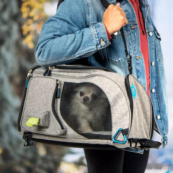 Sherpa 2-in-1 Backpack Travel Pet Carrier, Gray