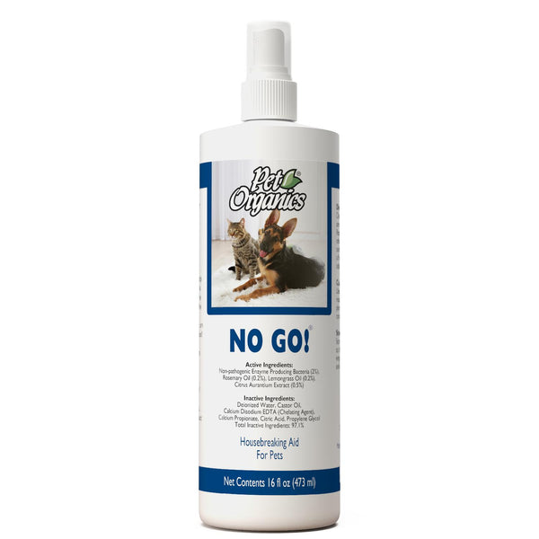 NaturVet Pet Organics No Go! Aide au bris de maison pour chiens et chats, bouteille de 16 oz