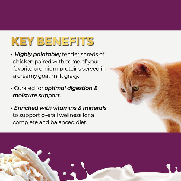 Fussie Cat Chicken Formula in Goat Milk Gravy Wet Cat Food Can