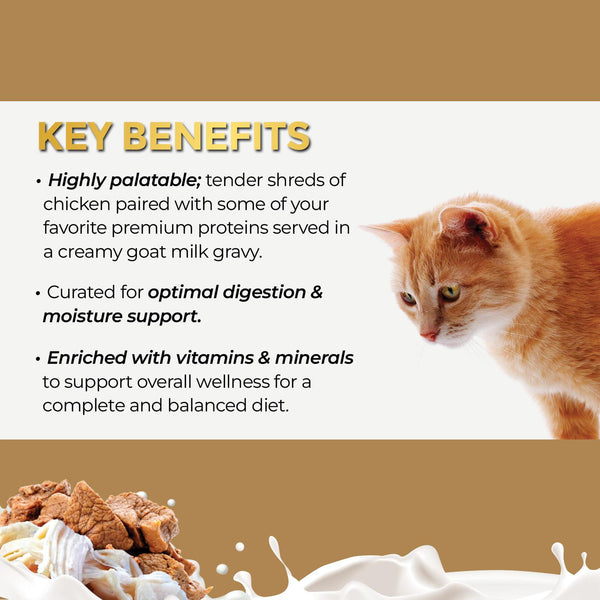 Fussie Cat Chicken with Beef Formula in Goat Milk Gravy Wet Cat Food Can