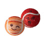 Snugarooz Behind Mars Squeaky Tennis Balls Dog Toy, Red