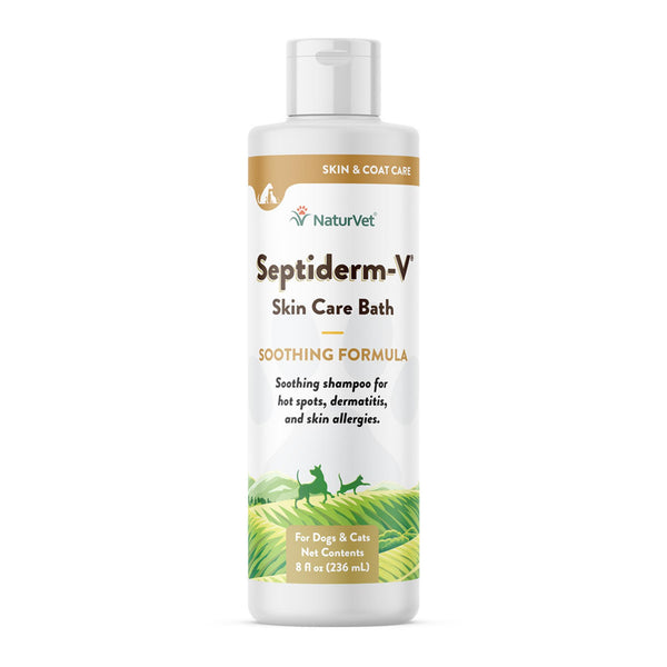 NaturVet Septiderm-V Skin Care Bath for Dogs & Cats, 8-oz