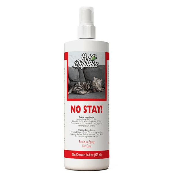 NaturVet Pet Organics No Stay! Furniture Spray for Cats, 16-oz