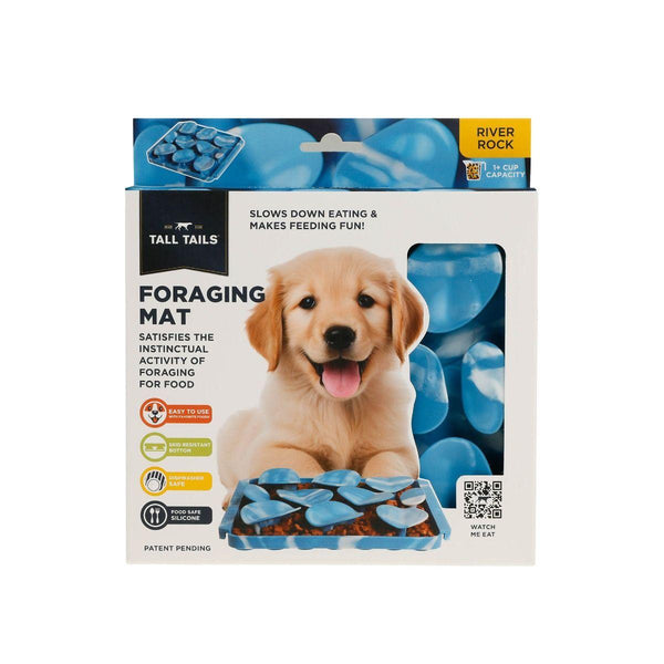 Tall Tails Foraging Mat Dog Slow Feeder, River Rock