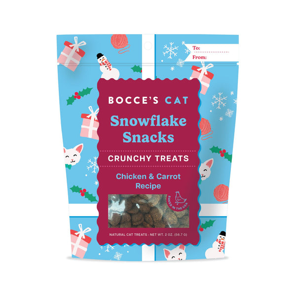 Bocce's Bakery Snowflake Snacks Friandises croquantes pour chats