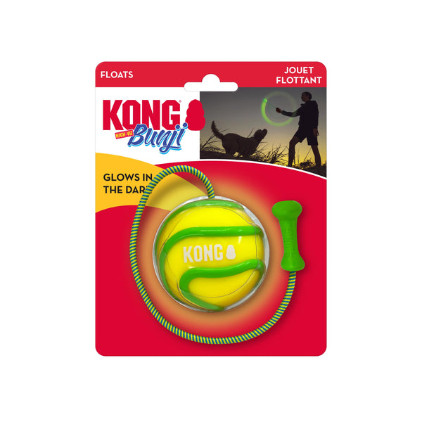 KONG Bunji High-Viz Ball Dog Toy, Assorted