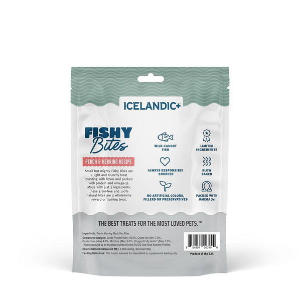 Icelandic+ Friandises Fishy Bites Perche & Hareng pour chiens