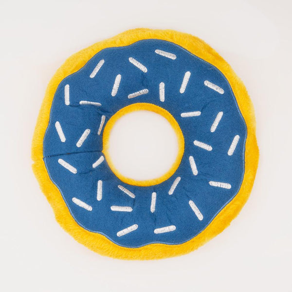 ZippyPaws Hanukkah Donutz Dog Toy, Blue, Jumbo
