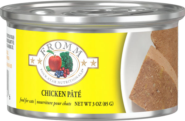 Fromm Four-Star Nutritionals Chicken Pate Wet Cat Food Can