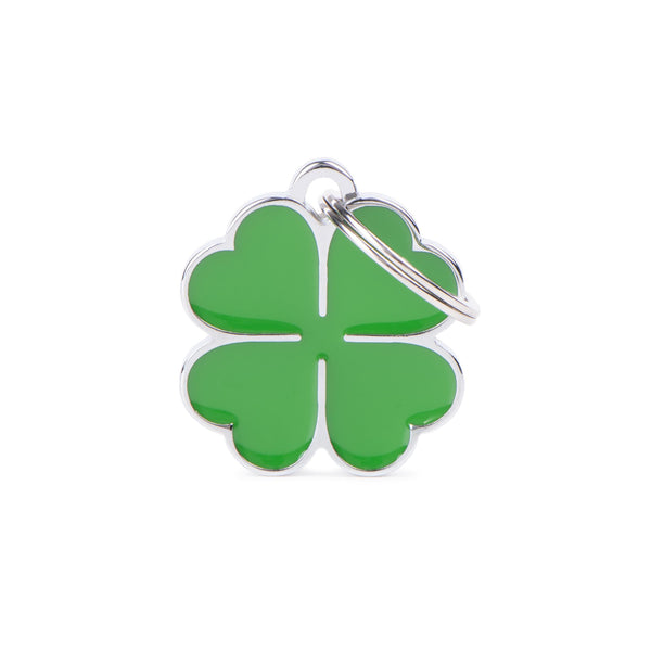 MyFamily Charms Four-Leaf Clover Pet ID Tag