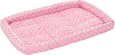 MidWest Quiet Time Tapis de couchage et de caisse pour animaux de compagnie, rose