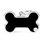 MyFamily Basic Handmade Bone Pet ID Tag, Black