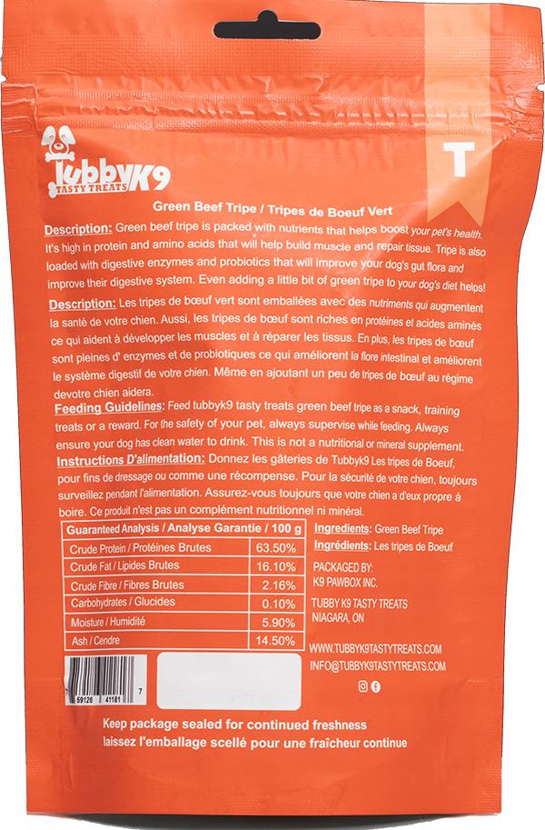 TubbyK9 Beef Tripe Dog Treats
