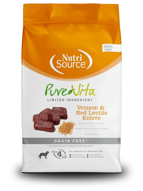 PureVita Limited Ingredient Venison & Red Lentils Entree Grain-Free Dry Dog Food