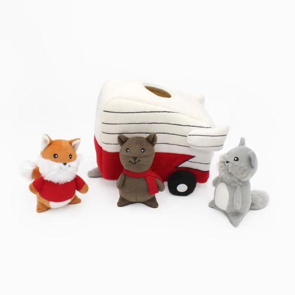 ZippyPaws Zippy Burrow Retro Camper Dog Toy