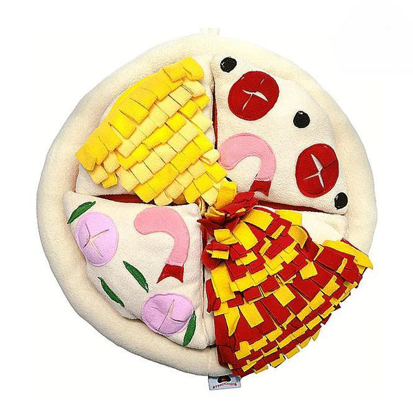 PawzNDogz Saucy & Cheesy Pizza Level 2 Snuffle Mat Dog Toy