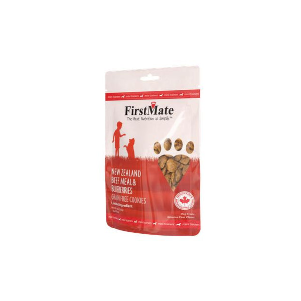 FirstMate Mini Trainers New Zealand Beef Meal & Blueberries Dog Treats