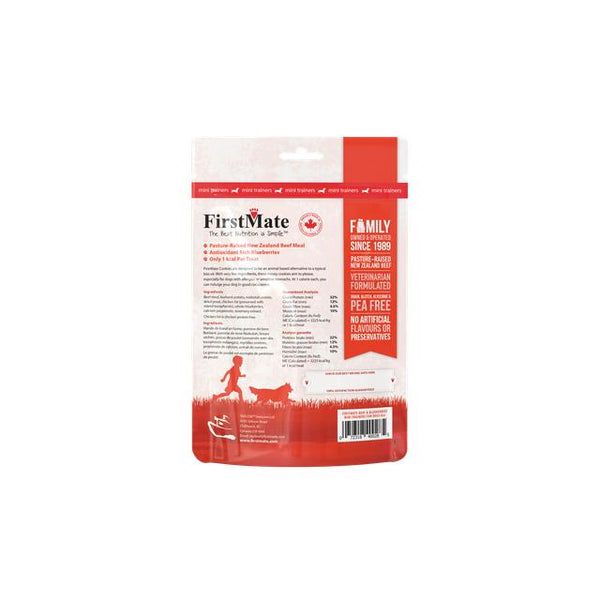 FirstMate Mini Trainers New Zealand Beef Meal & Blueberries Dog Treats