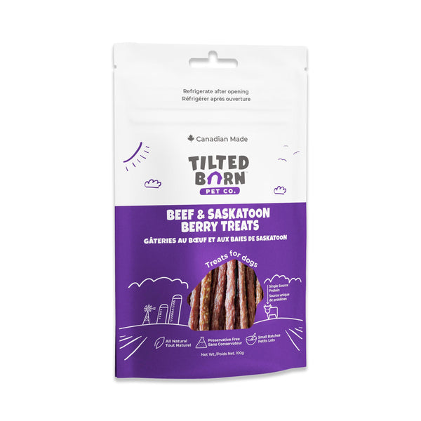 Tilted Barn Pet Co. Beef & Saskatoon Berry Dog Treats
