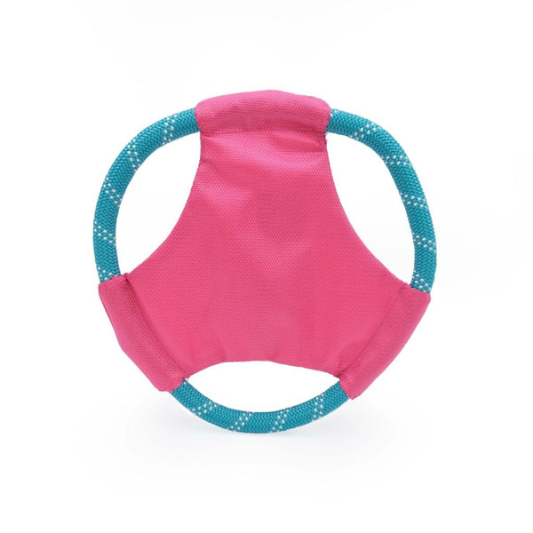 ZippyPaws Rope Gliderz Dog Toy, Magenta