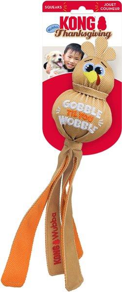 KONG Thanksgiving Wubba Ballistic Turkey Dog Toy