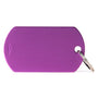 MyFamily Basic Aluminum Military Pet ID Tag, Purple
