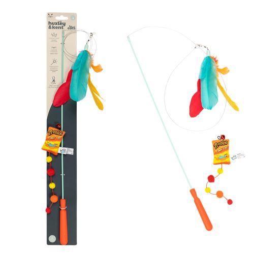 Huxley & Kent Treatos Snacks Teaser Wand Cat Toy