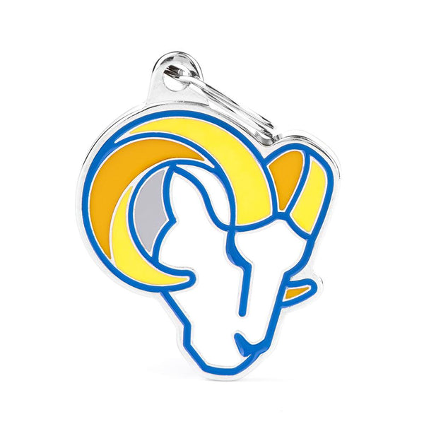 MyFamily NFL Los Angeles Rams Médaille d'identification pour animaux, Moyenne