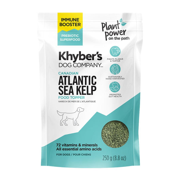 Khyber's 100% Organic Canadian Atlantic Sea Kelp Prebiotic Superfood Dog Food Topper